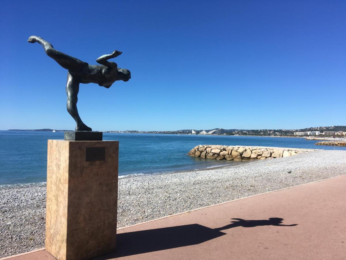 Studio F1 Vue Mer A 30M Des Plages Cagnes-sur-Mer Buitenkant foto